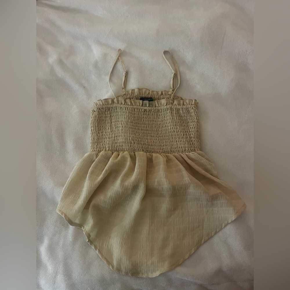 Forever 21 butter yellow cami top